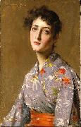 Girl in a Japanese Costume William Merritt Chase